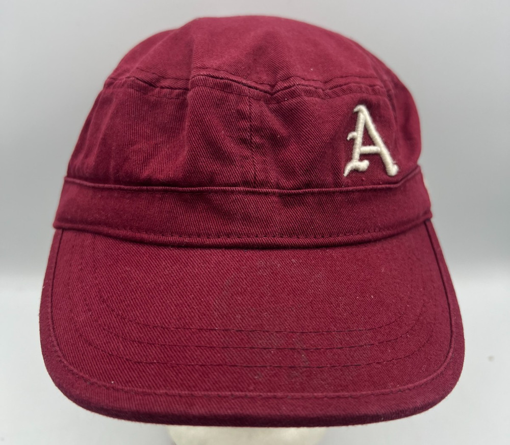 Zephyr Z Hats Womens Cadet Cap Burgundy Cotton Adjustable Strapback A Logo Hat